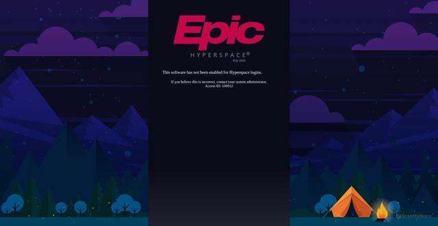 Security scan screenshot of https://hsw.et1326.epichosted.com