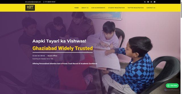 Security scan screenshot of http://houseofteaching.online/