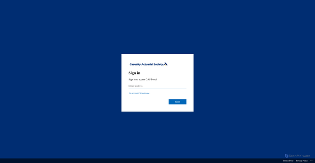 Security scan screenshot of https://portal.casact.org