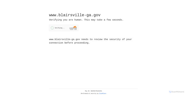 Security scan screenshot of https://www.blairsville-ga.gov/
