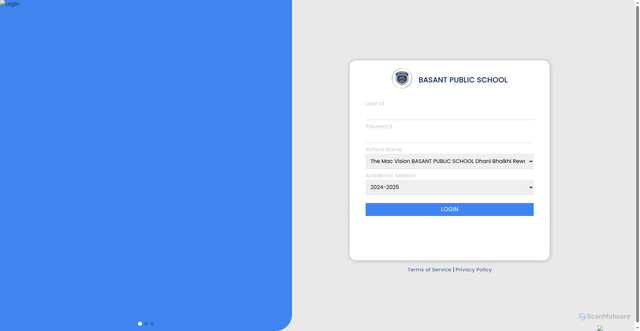 Security scan screenshot of https://sbpsnb.campuspro.in/