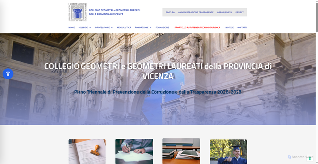 Security scan screenshot of https://www.geometri.vi.it/