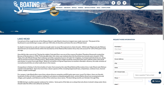 Security scan screenshot of https://boatinglakemead.com/lake-mead/