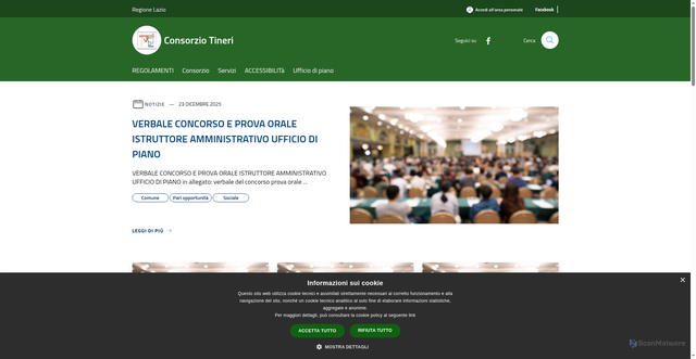 Security scan screenshot of https://www.consorziotineri.it/it