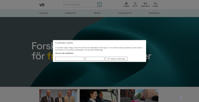 Security scan screenshot of https://www.vti.se