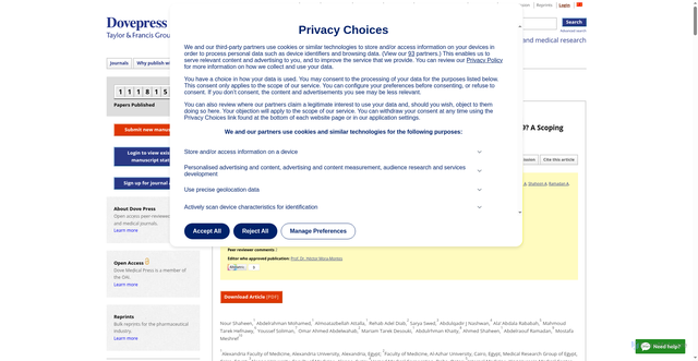 Security scan screenshot of https://www.dovepress.com/could-the-new-ba275-sub-variant-cause-the-emergence-of-a-global-epidem-peer-reviewed-fulltext-article-IDR