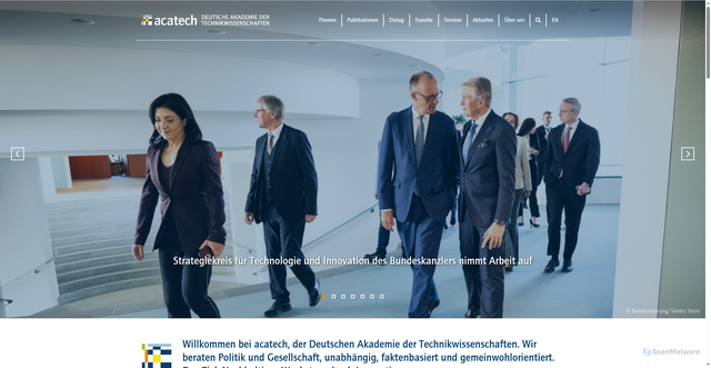 Security scan screenshot of https://www.acatech.de/