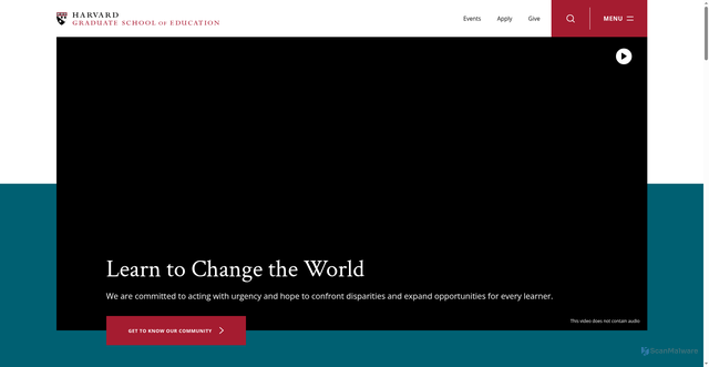 Security scan screenshot of https://www.gse.harvard.edu