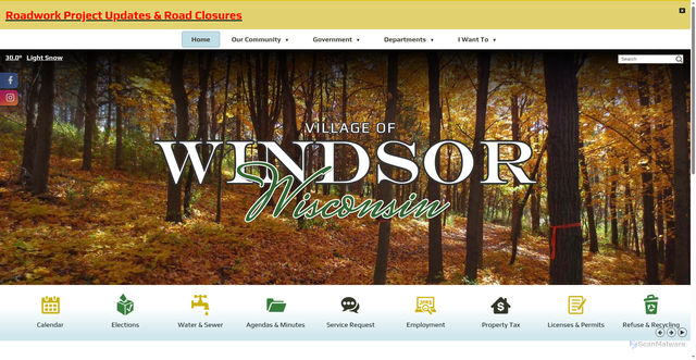 Security scan screenshot of https://windsorwi.gov/