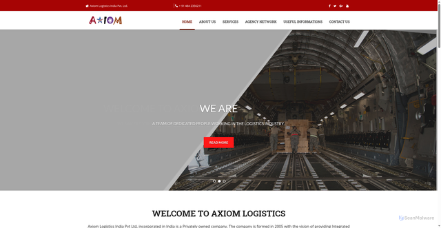 Security scan screenshot of https://www.google.com/url?q=http://www.axiomlogistics.net/