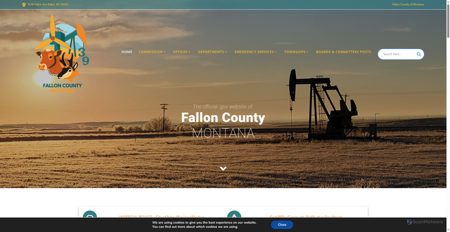 Security scan screenshot of https://falloncountymt.gov/