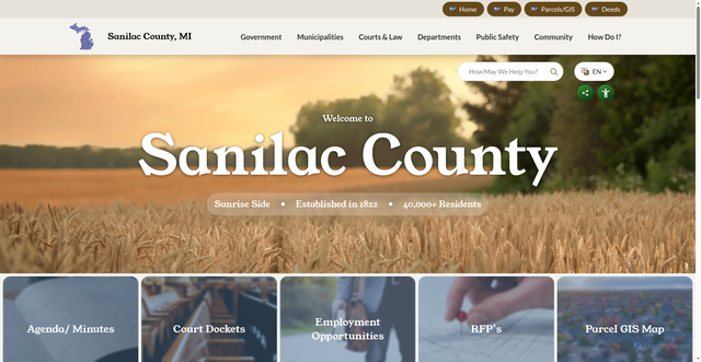 Security scan screenshot of https://www.sanilaccounty.gov/