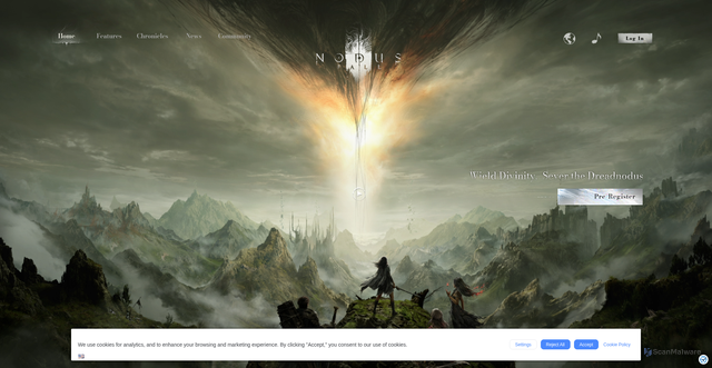 Security scan screenshot of https://nodusfall.hoyoverse.com/