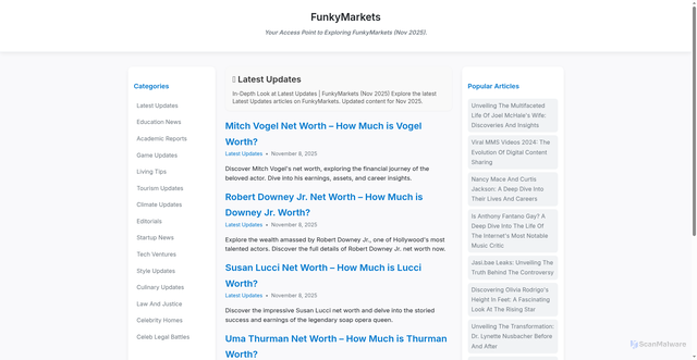 Security scan screenshot of https://showtime-gsl16g.pages.dev/category/latest-updates/index.html