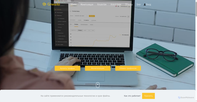 Security scan screenshot of https://gnezdo.ru