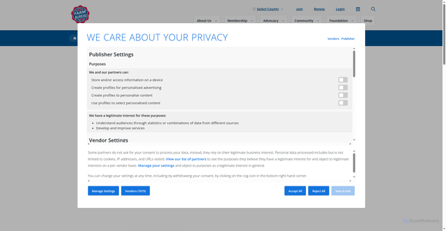 Security scan screenshot of https://ofbf.org/community/events/2025-ohio-state-fair/