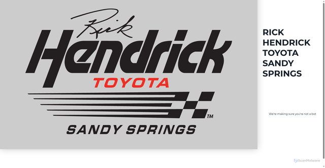 Security scan screenshot of https://www.rickhendricktoyotasandysprings.com/used-vehicles/?srsltid=AfmBOoqrM_C3WszvcmrNOP6CsvJMgM1Xf-3fCDa0RQWnkRuHAicyN1pg