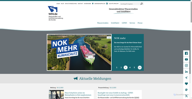 Security scan screenshot of https://www.gdws.wsv.bund.de/DE/startseite/startseite_node.html