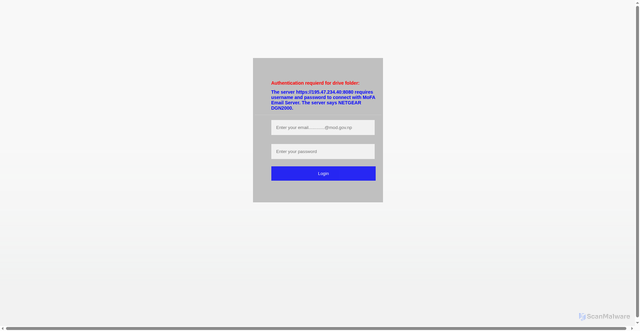 Security scan screenshot of http://mail-mof-gov-np.netlify.app/