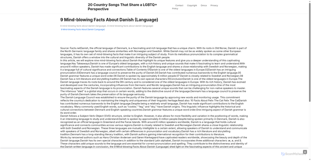 Security scan screenshot of https://divetarifahugo-pdab89y73r.edgeone.app/18656-9-mind-blowing-facts-about-danish-language.html