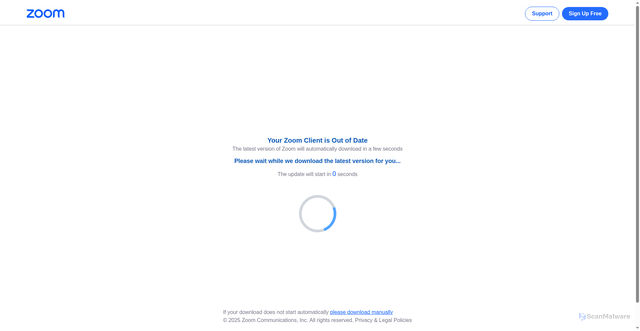 Security scan screenshot of http://us06webzoomus2fj2f830440905293.com/2661951713/invite.php