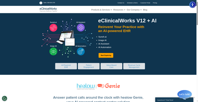 Security scan screenshot of https://voicedallas5.ecwcloud.com