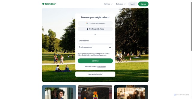 Security scan screenshot of https://api.us.nextdoor.com