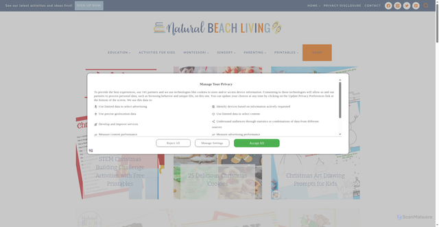 Security scan screenshot of https://www.naturalbeachliving.com