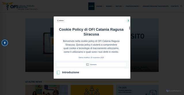 Security scan screenshot of https://www.oficataniaragusasiracusa.it/