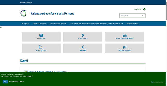 Security scan screenshot of https://www.consorzioerbese.it