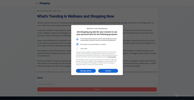 Security scan screenshot of https://starbucks-experience.com