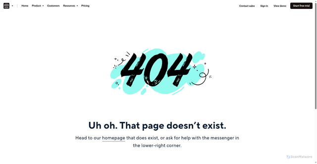 Security scan screenshot of https://cx1ywgf2.intercom-messenger.com