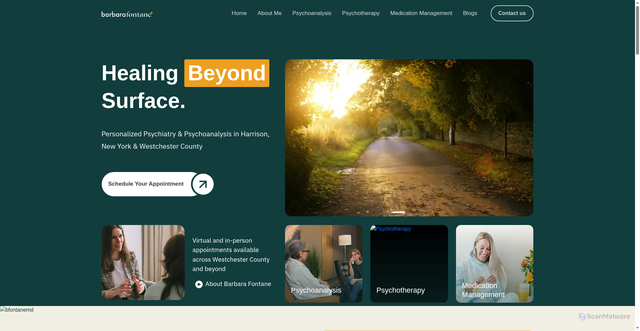 Security scan screenshot of https://bfontanemd.com/
