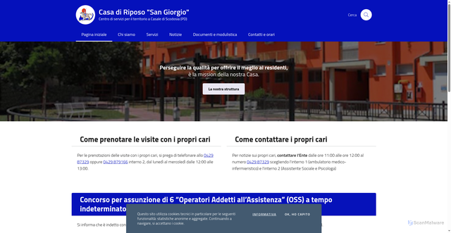 Security scan screenshot of https://www.cdrsangiorgio.it