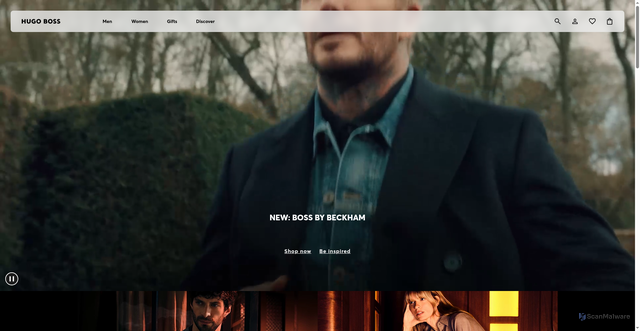 Security scan screenshot of https://www.hugoboss.com/ca/en/home