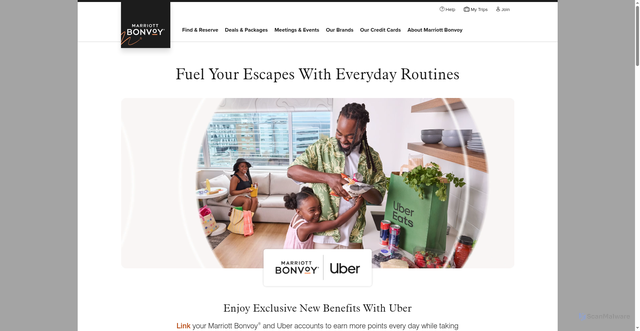 Security scan screenshot of https://uber.marriott.com/en-us