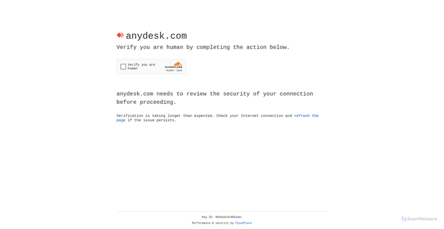 Security scan screenshot of https://relay-d3cb6642.net.anydesk.com