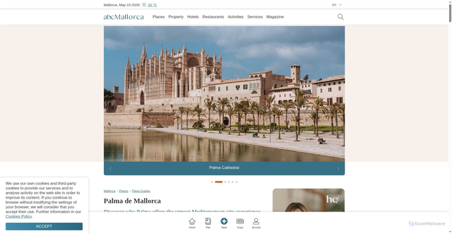 Security scan screenshot of https://www.abc-mallorca.com/palma-de-mallorca/