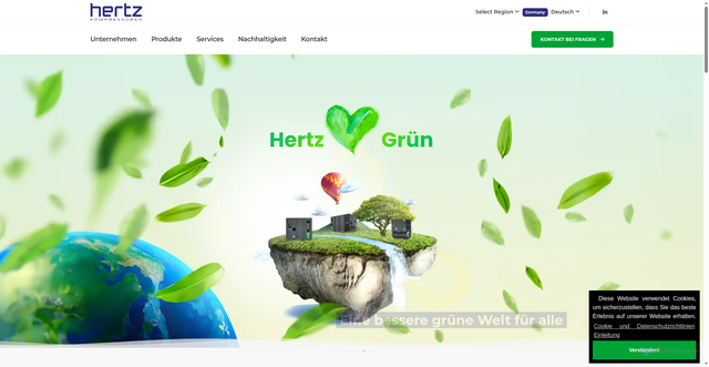 Security scan screenshot of https://hertz-kompressoren.com