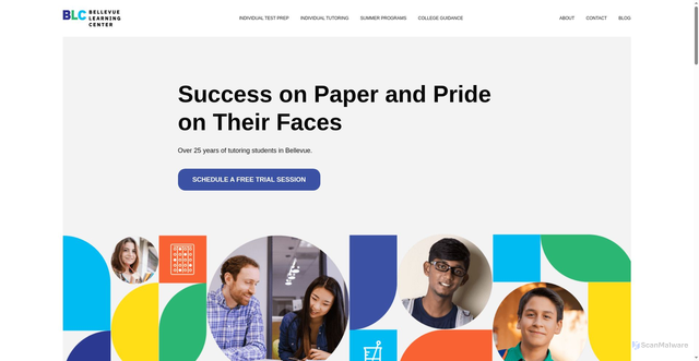 Security scan screenshot of https://www.bellevuelearningcenter.com/