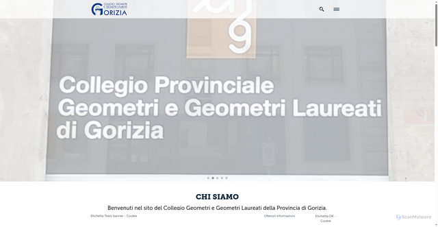 Security scan screenshot of https://www.geometri-gorizia.it