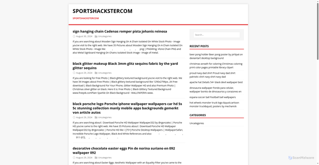Security scan screenshot of https://sportshackstercom.pages.dev/page/4/