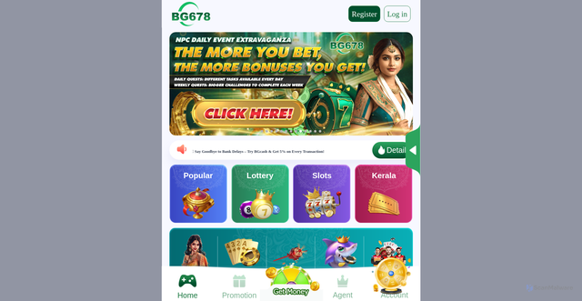 Security scan screenshot of https://bg678u3i.com/