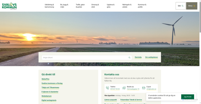 Security scan screenshot of https://www.svalov.se/
