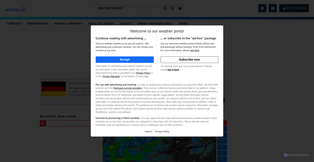 Security scan screenshot of https://weather.us/weather/5128581-new-york