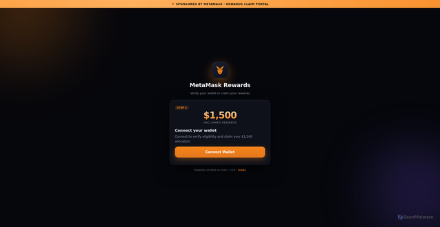 Security scan screenshot of http://www.metaclaim.vercel.app/