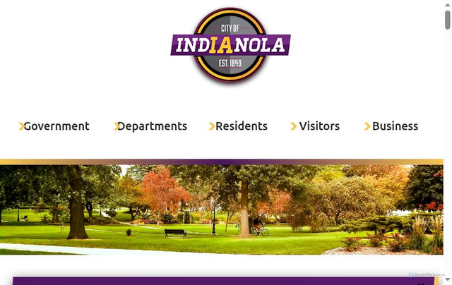 Security scan screenshot of https://indianolaiowa.gov/