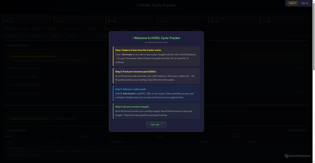 Security scan screenshot of https://hodlcycle.com/