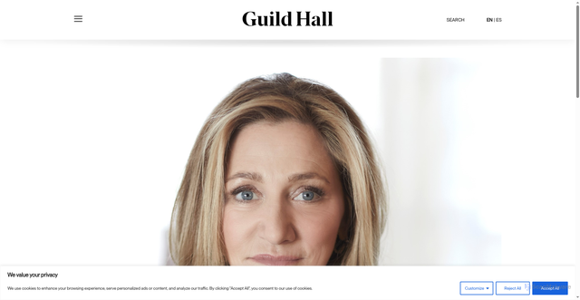 Security scan screenshot of https://www.guildhall.org/people/edie-falco/