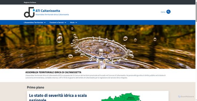 Security scan screenshot of https://aticaltanissetta.it/